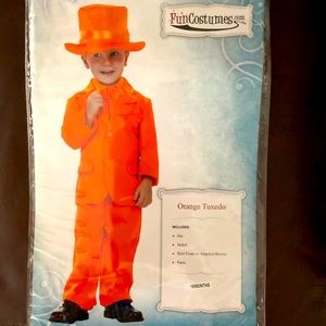 Toddler Orange Tuxedo Costume